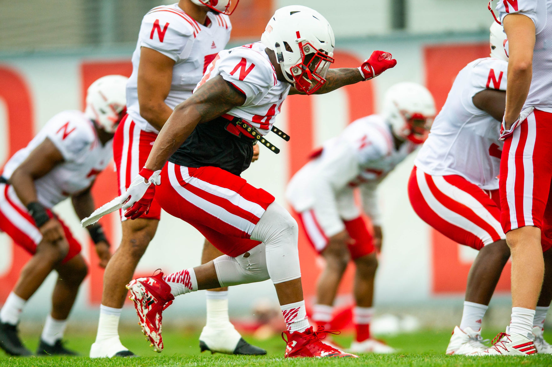 Huskers fall practice, Day 5, 8/8